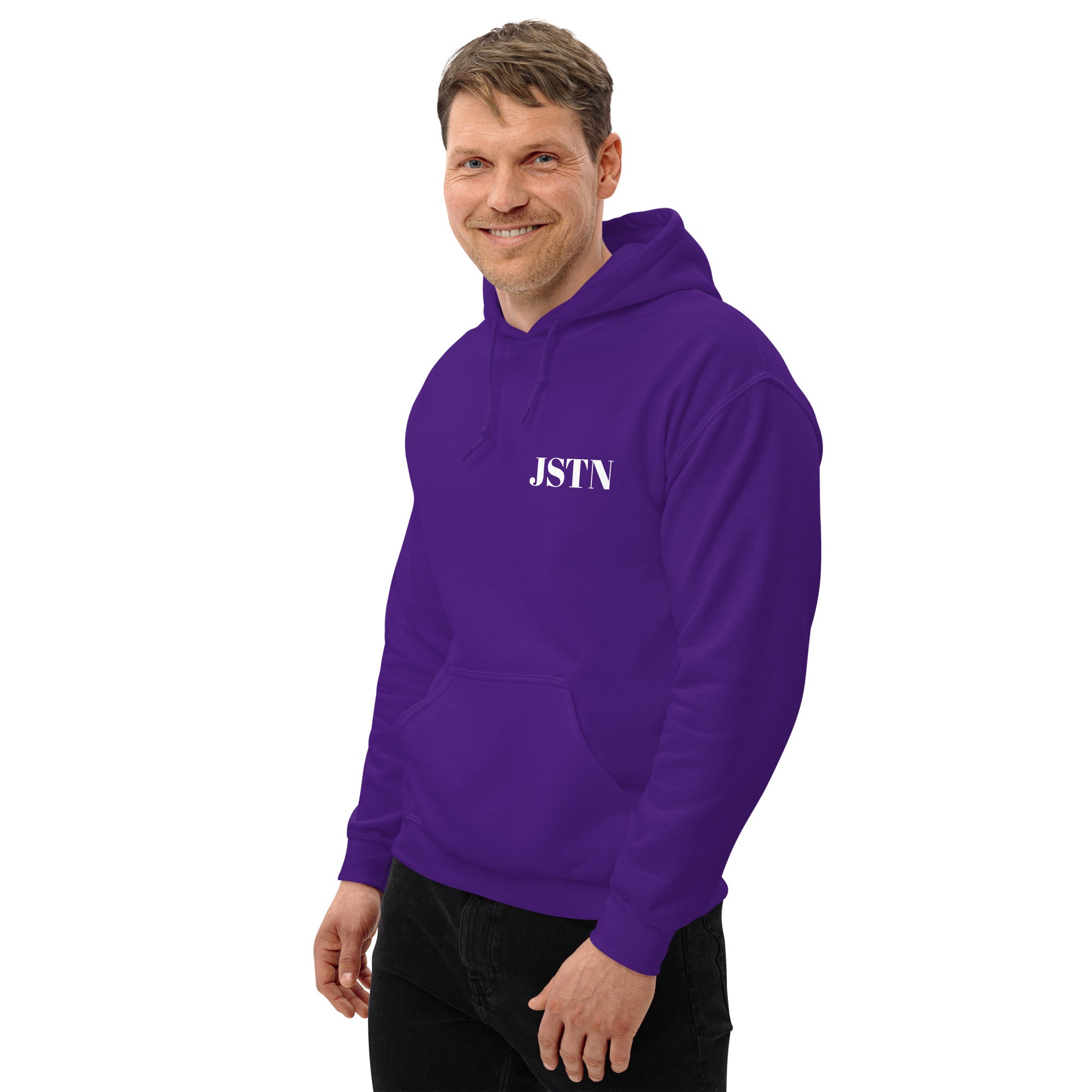 JSTN Hoodie lila – Lässiger Look mit Cargo-Hose und Hoodie